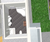 Danwood Bungalow Bad Aufteilung v.1