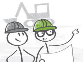 Grundstücksvermessung- Eingang Höhenplan Architektengespräch mit DAN-WOOD