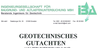 Bodengutachten eingetroffen Bodengutachten für Bauproject Danwood