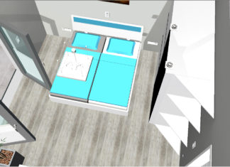 2 Ansätze zu Schlafzimmer und Flur