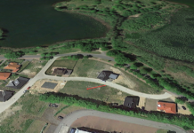 Bauplatz, Grundstück – Sicht Google Earth Danwood Baugrundstück