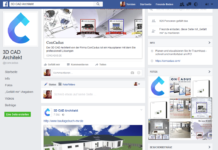 Referenz auf Facebook Concadus Offizielle Referenz auf der Facebook Seite von 3D CAD Architekt
