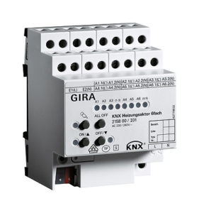 GIRA 215800 Heizungsaktor 6fach Plus KNX REG