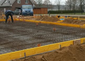 Schalung Betonplatte
