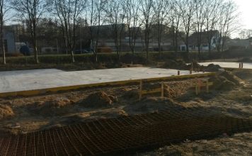 Bodenplatten trocknen – 2 Tage danach
