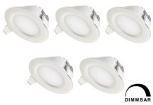 LED-Einbaustrahler 230V dimmbar (Fräsloch-Ø: 74 mm)