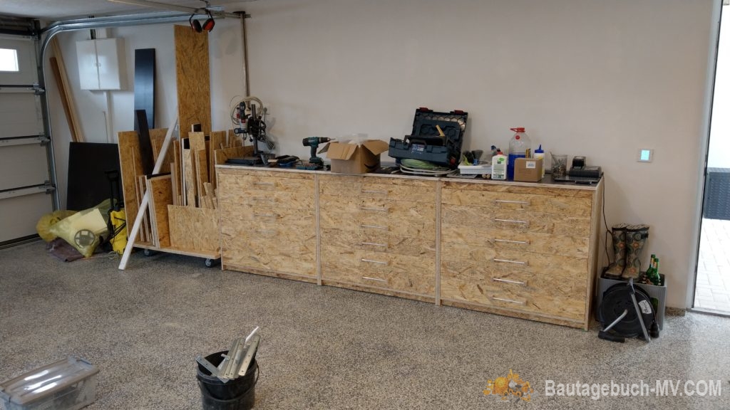 Bau der Werkzeugschränke Garage - Bautagebuch DAN-WOOD