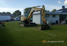 Aushub Pool: 29.06. wird ausgehoben