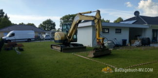 Aushub Pool: 29.06. wird ausgehoben