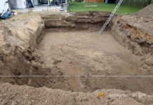 Aushub des Pools 29. und 30.06.2020