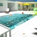 3D Iray Planung Bungalow mit Pool 002