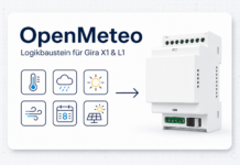 Wetterdaten und PV-Prognosen im Gira X1 mit OpenMeteo