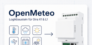 Wetterdaten und PV-Prognosen im Gira X1 mit OpenMeteo