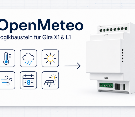 Wetterdaten und PV-Prognosen im Gira X1 mit OpenMeteo