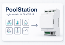 PoolStation für Gira X1 – Poolwerte direkt in der Hausautomation