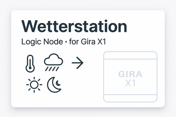 Gira X1 Logikbaustein: Wetter Station