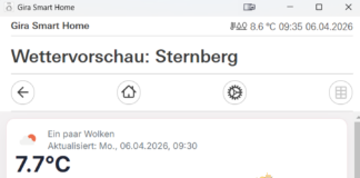 Echtzeit-Wetter direkt im Gira X1 – so geht smartes Wohnen wirklich