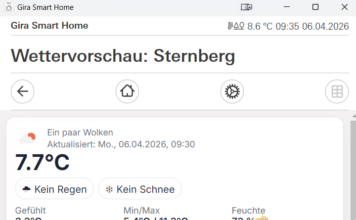 Echtzeit-Wetter direkt im Gira X1 – so geht smartes Wohnen wirklich