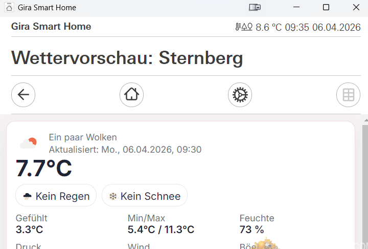 Echtzeit-Wetter direkt im Gira X1 – so geht smartes Wohnen wirklich